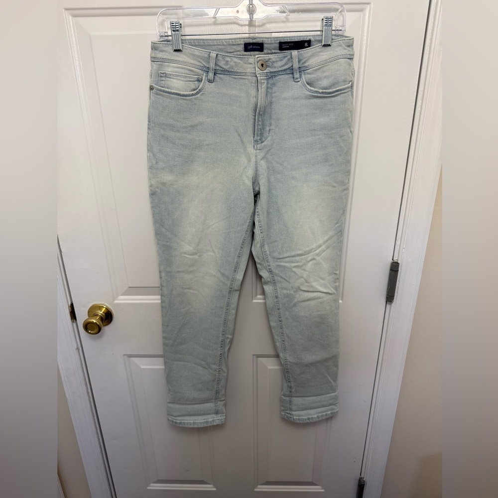J. Jill Denim Women’s Size 8P High Rise Cropped Jeans Light Wash Casual Petite